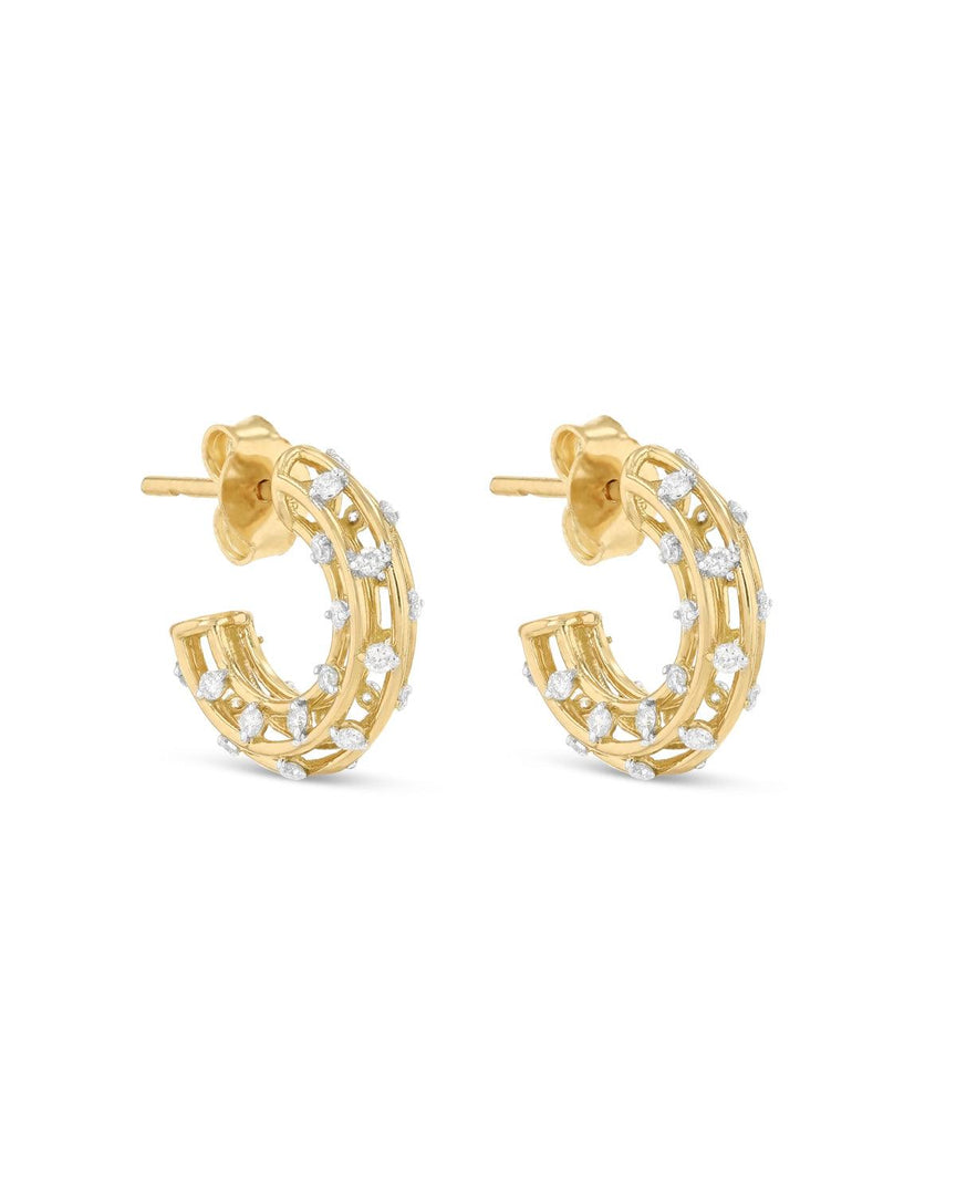 Cage Hoop Earrings Size 1