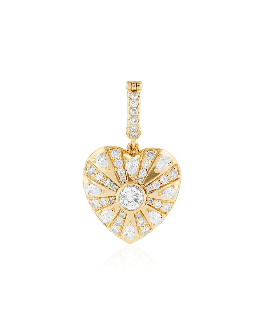 All Gold Medium Mila Heart Pendant