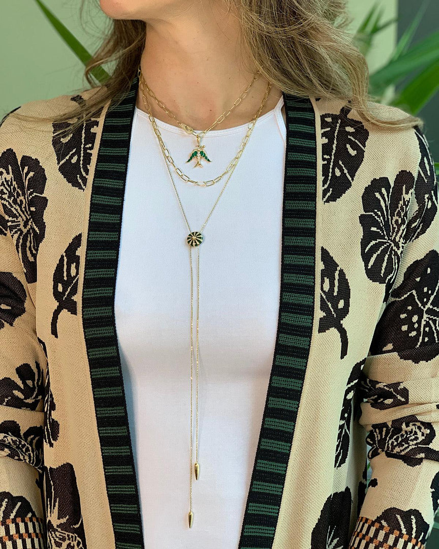 Mila Sun Cravate, Green Enamel