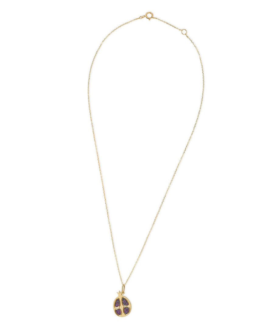 Flat Pomegranate Necklace