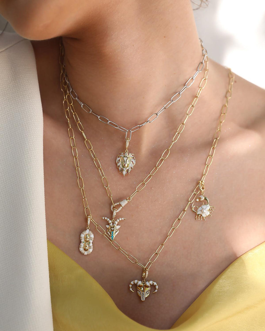 Gemini Pendant - Yellow Gold