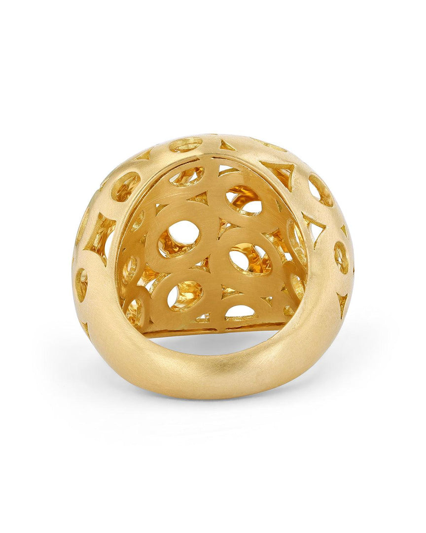 Muse Brushed Gold Ring