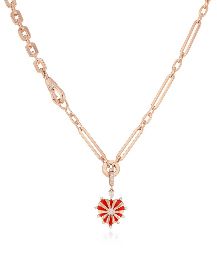 Chunky Chain- 2 Rows Diamond Lock