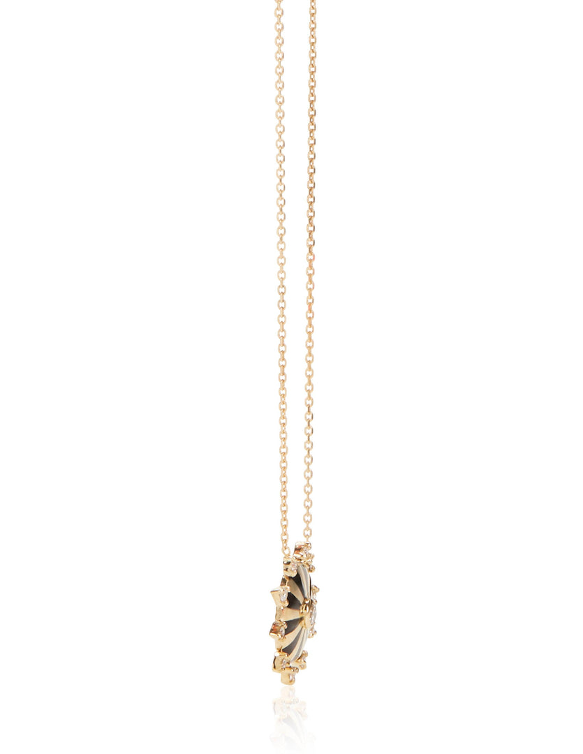 Mini Mila Sun Necklace with Diamonds