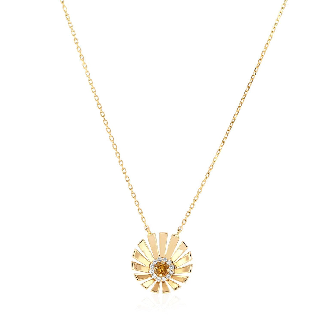 Gold Peacock Necklace