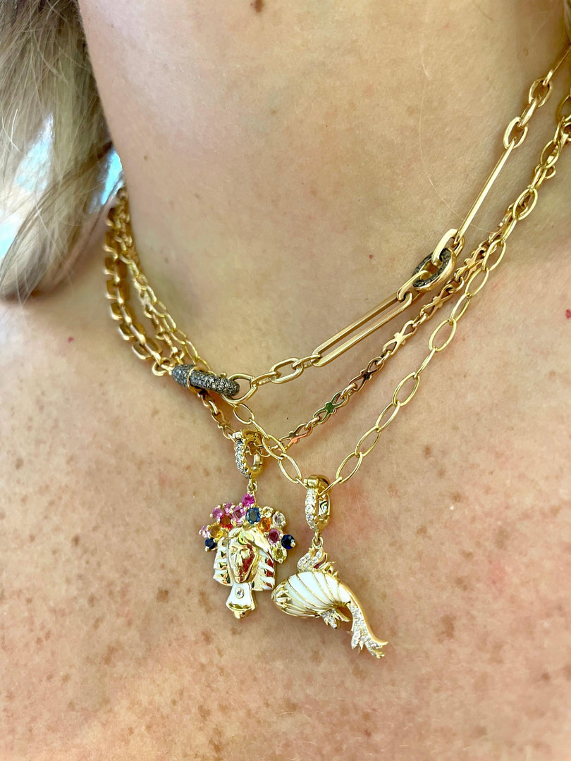 Pisces Pendant - Yellow Gold