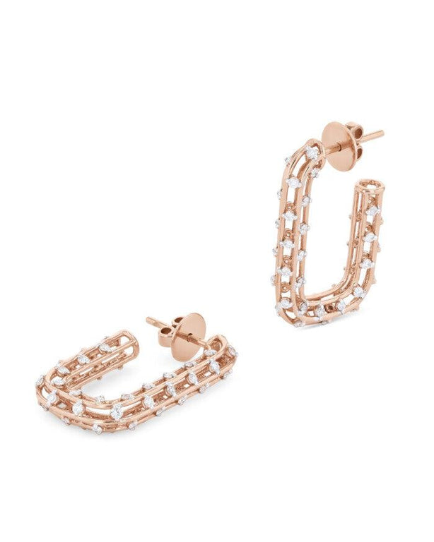 Cage Rectangle Earrings