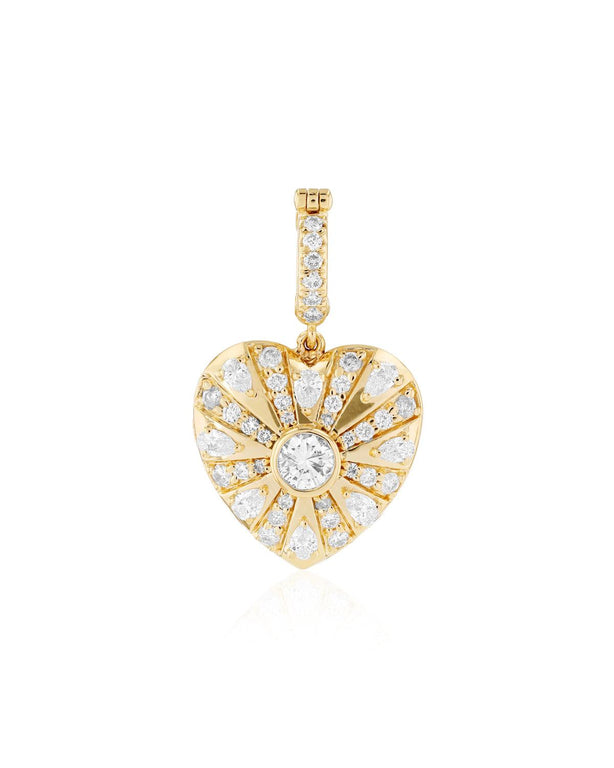 All Gold Medium Mila Heart Pendant