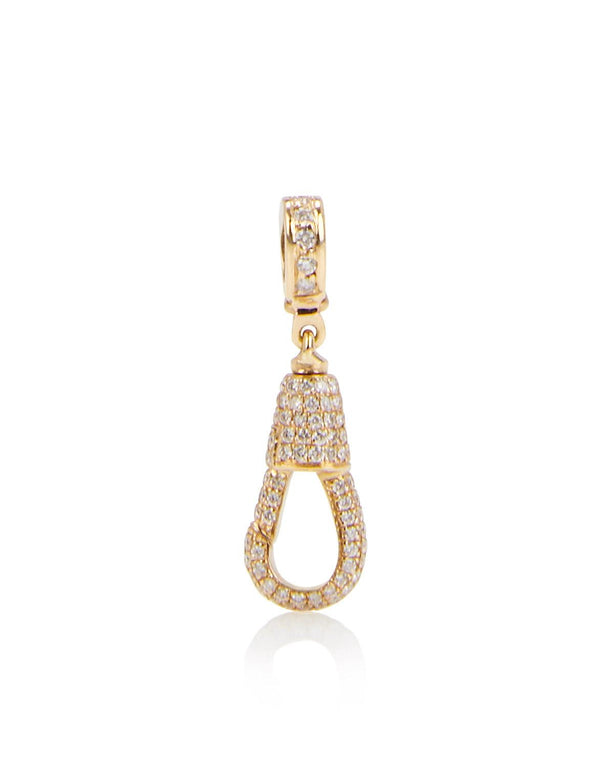 Large Diamond Hook Pendant