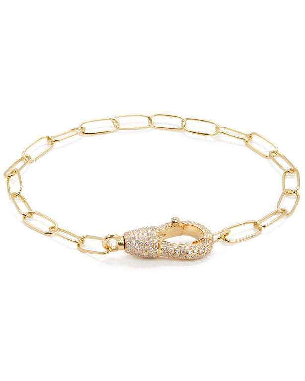 Large Diamond Hook Bracelet