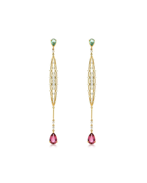 Small Liquid Drop Earrings