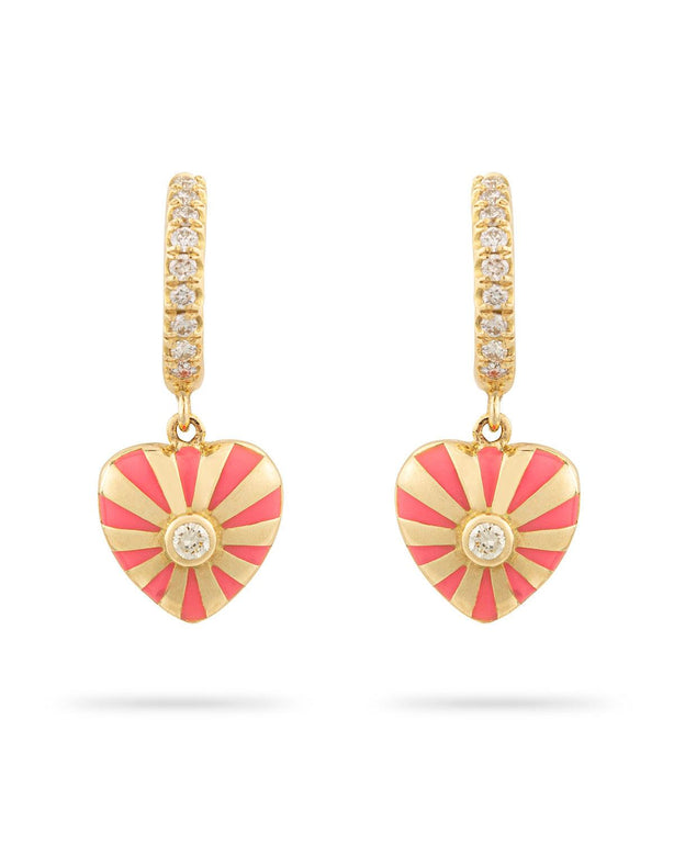 Mini Mila Heart Earrings - Yellow Gold