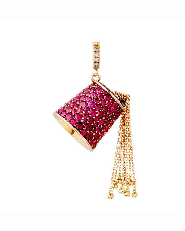 Small Ruby Tarbouche Pendant