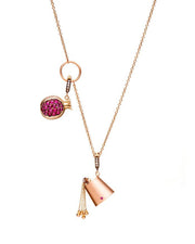 Plain Tarbouche Pendant- Yellow Gold