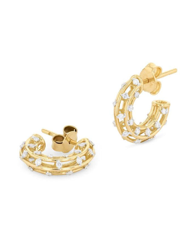 Cage Hoop Earrings Size 1