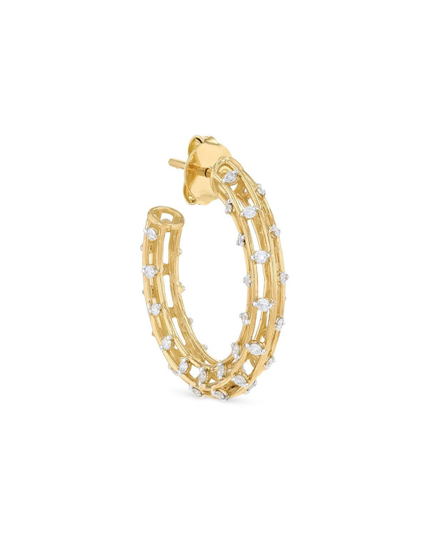 Cage Hoop Earrings Size 2