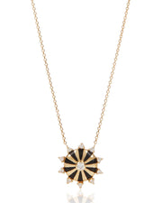 Mini Mila Sun Necklace with Diamonds