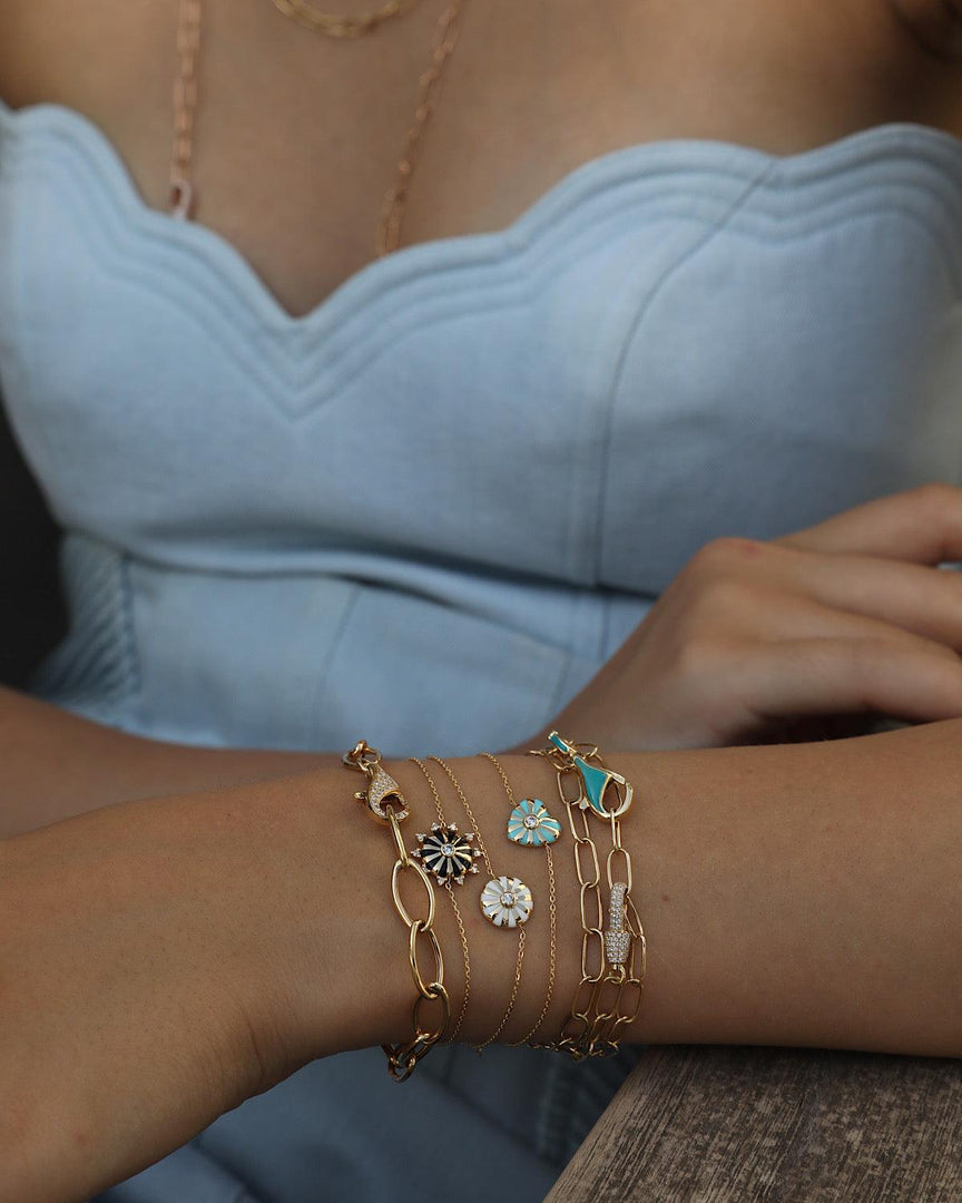 Mini Mila Sun Bracelet with Diamonds