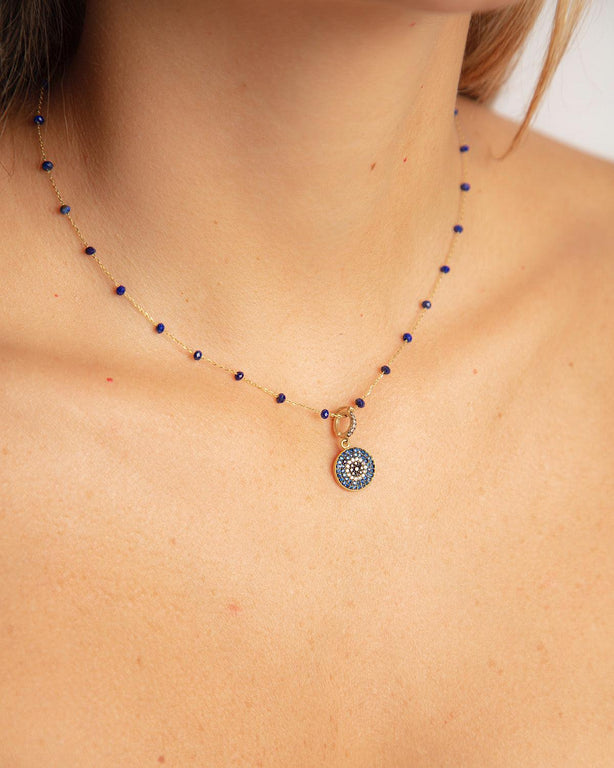Evil Eye Pendant - Yellow Gold