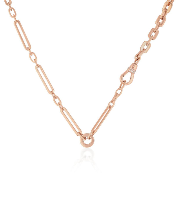 Chunky Chain- 2 Rows Diamond Lock