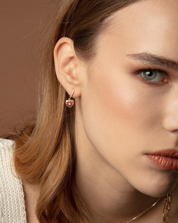 Mini Mila Heart Earrings