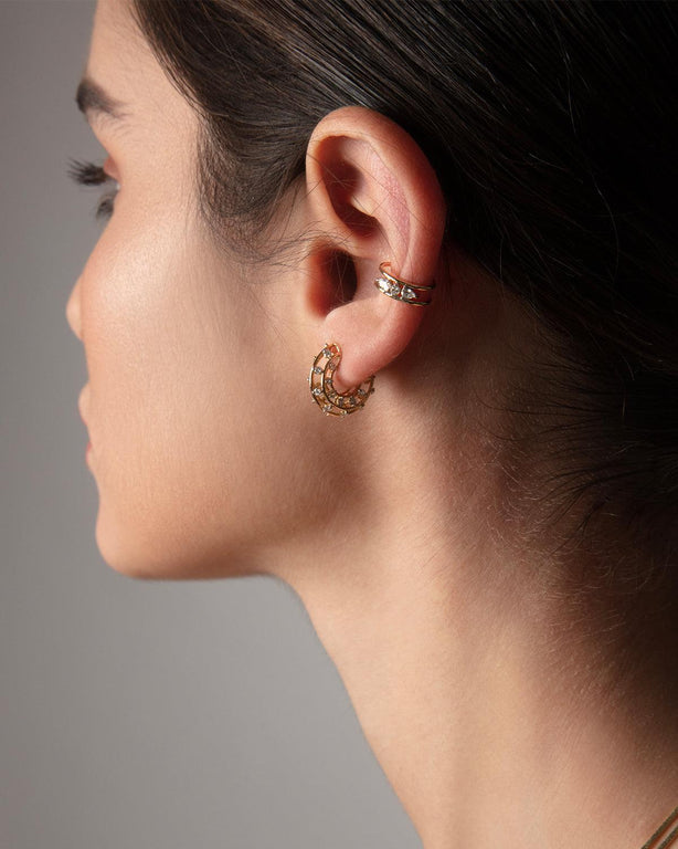 Cage Hoop Earrings Size 1