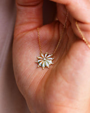 Mini Mila Sun Necklace with Diamonds