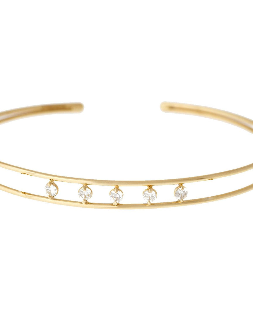 5 Diamonds Bracelet- Yellow Gold