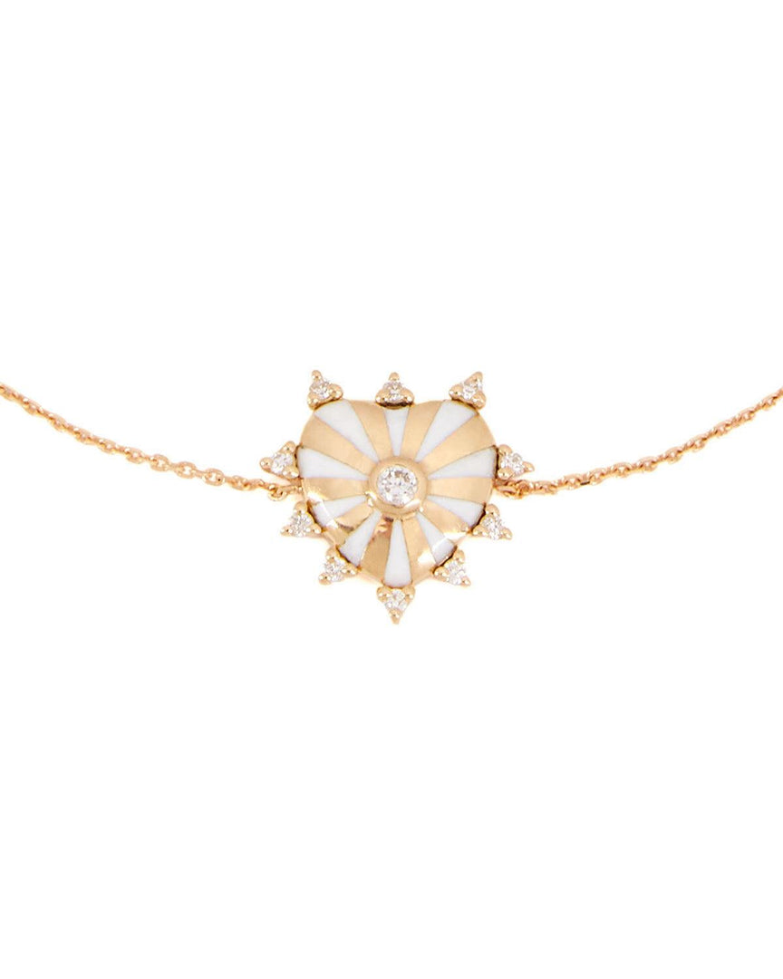 Mini Mila Heart Bracelet with Diamonds