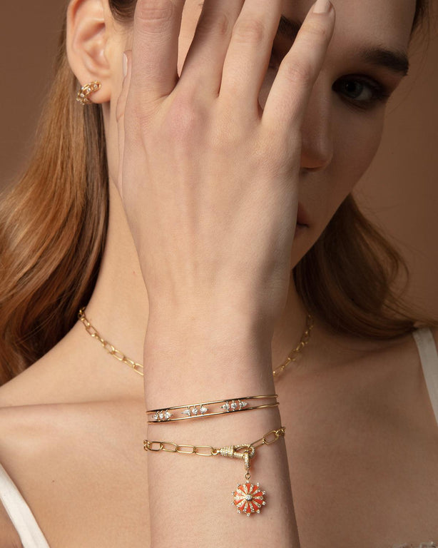 Small Diamond Hook Bracelet