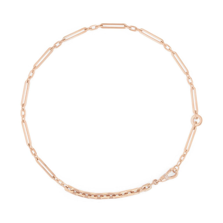 Chunky Chain- 2 Rows Diamond Lock