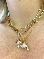 Pisces Pendant - Yellow Gold