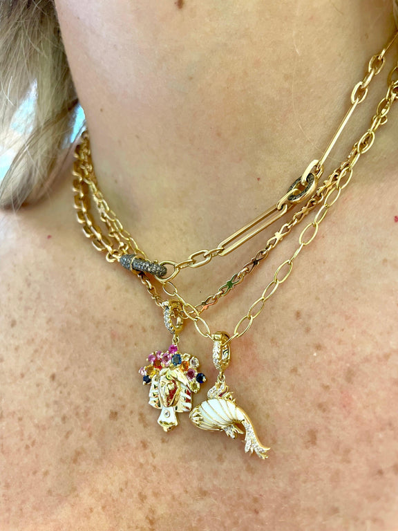 Pisces Pendant - Yellow Gold