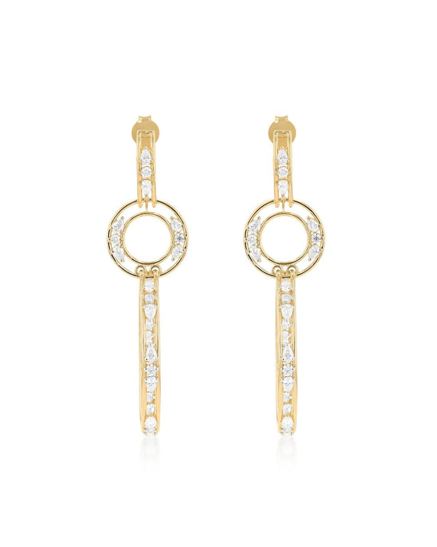 Light Earrings - Yellow Gold