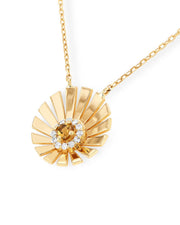 Gold Peacock Necklace - Yellow Gold