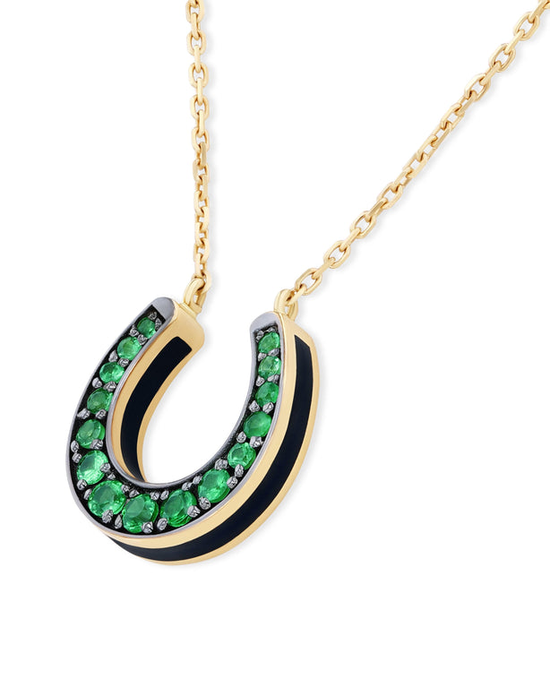 Horseshoe Necklace - Tsavorite