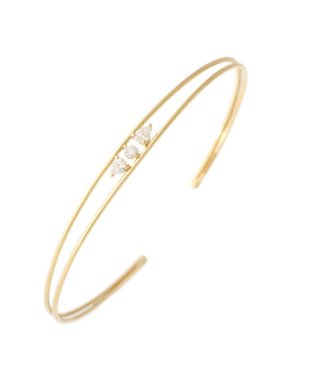 Pear & Round Diamond Bracelet