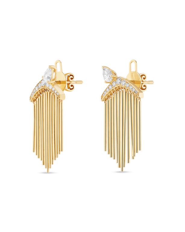 Merveilles Fringe Earrings Short