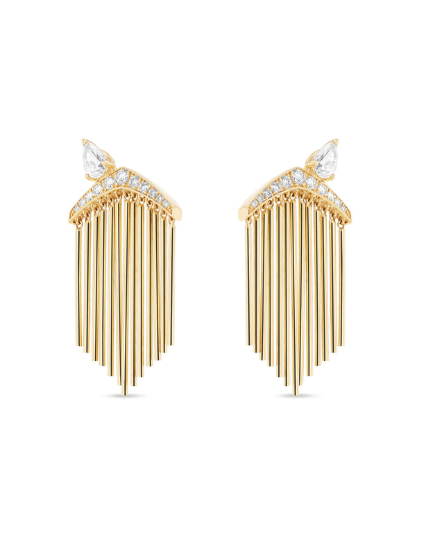 Merveilles Fringe Earrings Short