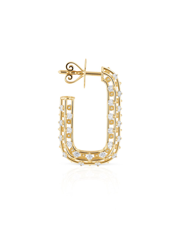 Cage Rectangle Earrings